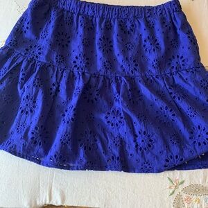 Celebrity Pink‎ Women's Blue Eyelet Mini Skirt